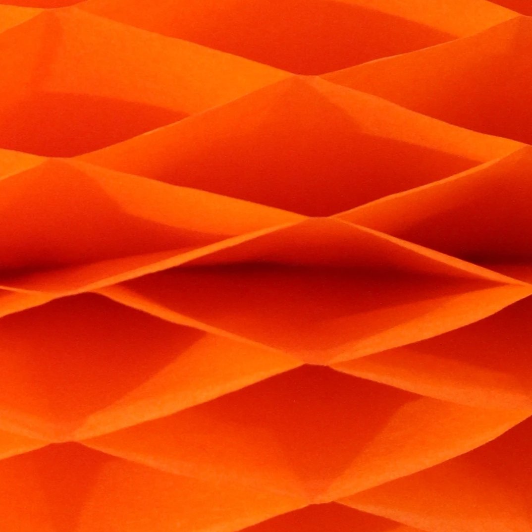 Orange Honeycomb Craft Paper - Made in USA – Devra Party Art