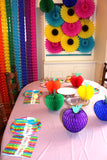 10 Foot Rainbow Bunting Garland (Solid Scallops)