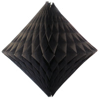 2-Pack 18 Inch Honeycomb Diamond Decorations - Solid Colors