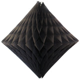 2-Pack 18 Inch Honeycomb Diamond Decorations - Solid Colors