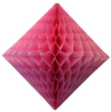 2-Pack 18 Inch Honeycomb Diamond Decorations - Solid Colors