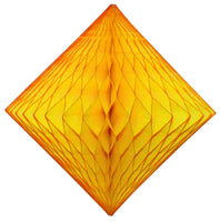 2-Pack 18 Inch Honeycomb Diamond Decorations - Solid Colors