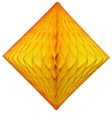 2-Pack 18 Inch Honeycomb Diamond Decorations - Solid Colors