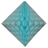 2-Pack 18 Inch Honeycomb Diamond Decorations - Solid Colors