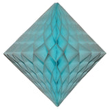 2-Pack 18 Inch Honeycomb Diamond Decorations - Solid Colors