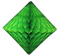 2-Pack 18 Inch Honeycomb Diamond Decorations - Solid Colors
