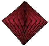 2-Pack 18 Inch Honeycomb Diamond Decorations - Solid Colors