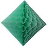 2-Pack 18 Inch Honeycomb Diamond Decorations - Solid Colors