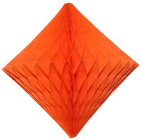 2-Pack 18 Inch Honeycomb Diamond Decorations - Solid Colors