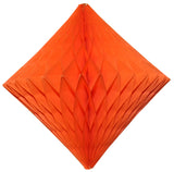 2-Pack 18 Inch Honeycomb Diamond Decorations - Solid Colors