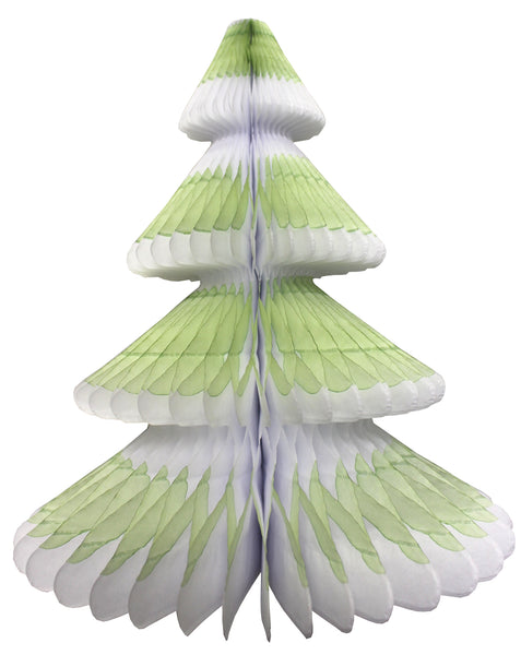 12 Inch Tree 12 Inch Honeycomb Christmas Tree, Frosted Design (single tree) | Devra ...