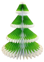 12 Inch Honeycomb Christmas Tree - Frosted Design (single tree)