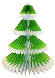 12 Inch Honeycomb Christmas Tree - Frosted Design (3-pack)