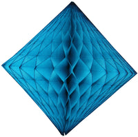 2-Pack 18 Inch Honeycomb Diamond Decorations - Solid Colors