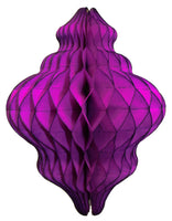 11 Inch Honeycomb Lantern Decoration - 6-Pack - MULTIPLE COLORS