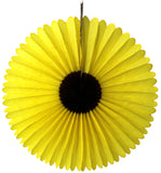 Set of 3 Sunflower Fans - 13 and 18 inch