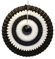 16 Inch Striped Tissue Fans - 6-pack - MULTIPLE COLOR OPTIONS
