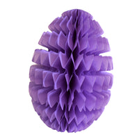 3-Pack 16 Inch Honeycomb Easter Egg Decoration - MULTIPLE COLORS - SOLID