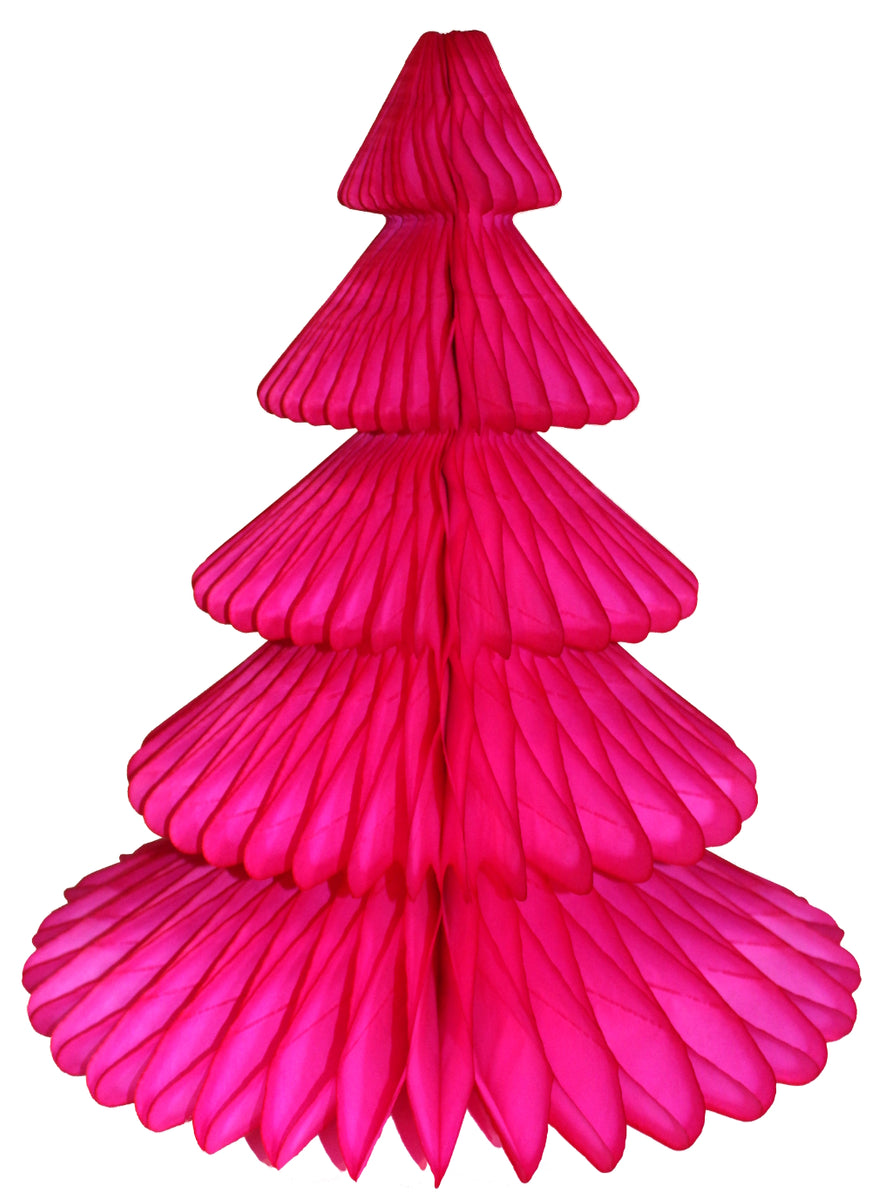 17 Inch Honeycomb Christmas Tree, Solid Colors (single tree) | Devra ...