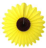 Sunflower Tissue Fans - 6-pack - MULTIPLE SIZES