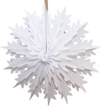 19 Inch Tissue Snowflake - Dip-Dyed Edges (6-pack)