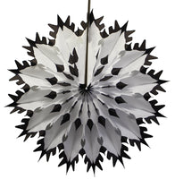 19 Inch Tissue Snowflake - Dip-Dyed Edges (6-pack)