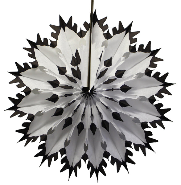 19 Inch Tissue Snowflake - Dip-Dyed Edges (6-pack)