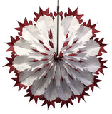 19 Inch Tissue Snowflake - Dip-Dyed Edges (6-pack)
