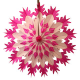19 Inch Tissue Snowflake - Dip-Dyed Edges (6-pack)