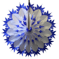 19 Inch Tissue Snowflake - Dip-Dyed Edges (6-pack)
