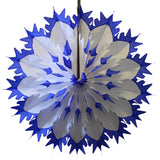 19 Inch Tissue Snowflake - Dip-Dyed Edges (6-pack)