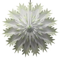 19 Inch Tissue Snowflake - Dip-Dyed Edges (6-pack)