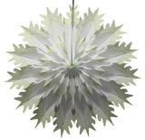 19 Inch Tissue Snowflake - Dip-Dyed Edges (6-pack)