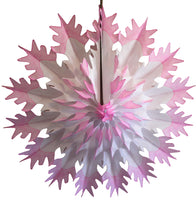19 Inch Tissue Snowflake - Dip-Dyed Edges (6-pack)