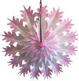 19 Inch Tissue Snowflake - Dip-Dyed Edges (6-pack)