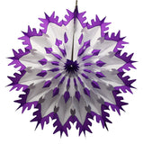 19 Inch Tissue Snowflake - Dip-Dyed Edges (6-pack)