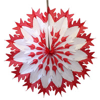 19 Inch Tissue Snowflake - Dip-Dyed Edges (6-pack)