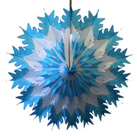 19 Inch Tissue Snowflake - Dip-Dyed Edges (6-pack)