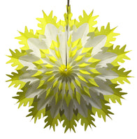 19 Inch Tissue Snowflake - Dip-Dyed Edges (6-pack)