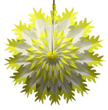 19 Inch Tissue Snowflake - Dip-Dyed Edges (6-pack)