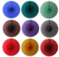 26 Inch Extra-Large Tissue Fans - 6-pack - MULTIPLE COLOR OPTIONS