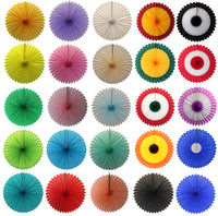27 Inch Extra-Large Deluxe Tissue Fans - 3-pack - MULTIPLE COLOR OPTIONS