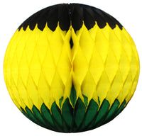 Jamaican Themed Honeycomb Balls, 3-Pack (Assorted Sizes)