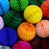 Large 14 Inch Honeycomb Balls (3-Pack) - Solid Colors
