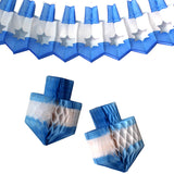 3-Piece Chanuka Decoration Set - Blue White