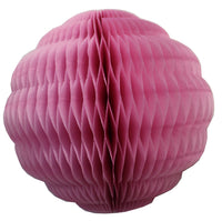 Small 8 Inch Honeycomb Scallop Ball Decoration (3-pack) - Solid Colors