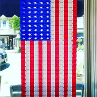 US Flag Honeycomb Paper Decoration (27" X 48")