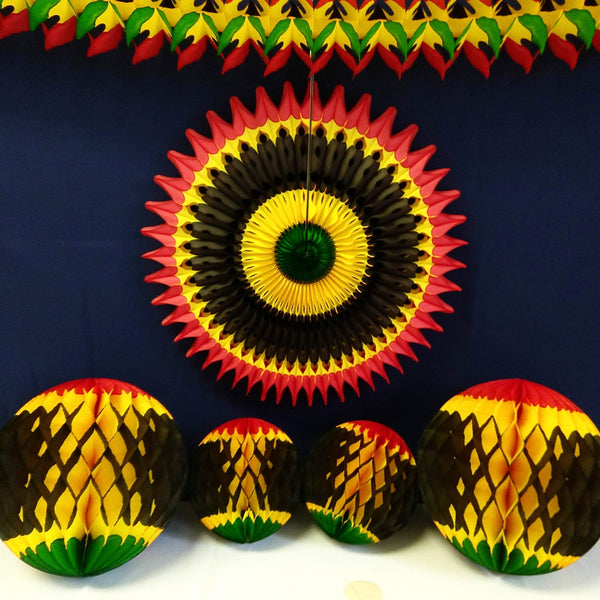 6-Piece Kwanzaa Honeycomb Decoration Set