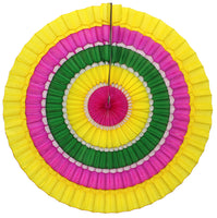 16 Inch Striped Tissue Fans - 6-pack - MULTIPLE COLOR OPTIONS
