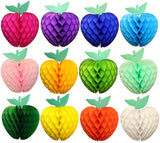 7 Inch Honeycomb Apple Decoration (6-pack)